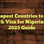 Cheapest Countries to Get Work Visa for Nigerians – 2025 Guide